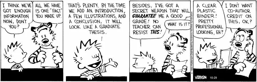 Calvinn_Hobbes's tweet image. Trying to make something look professional instead of actually doing the work is a skill, right?
#CalvinandHobbes #BinderPower