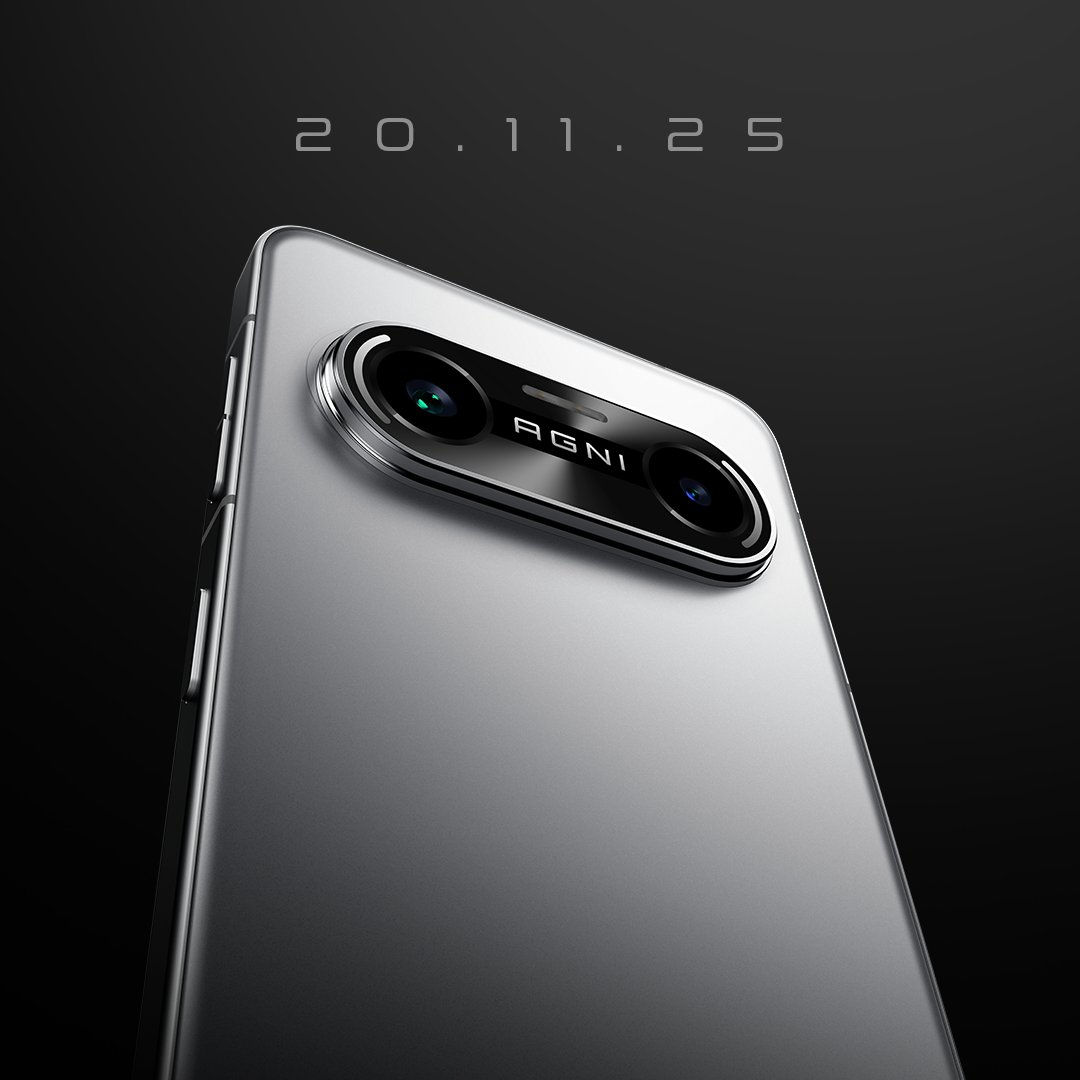 LavaMobile's tweet image. Real Glass back. Premium by design.

Launching on 20.11.25🔥🔥🔥🔥

#Agni4 #ComingSoon #LavaMobiles