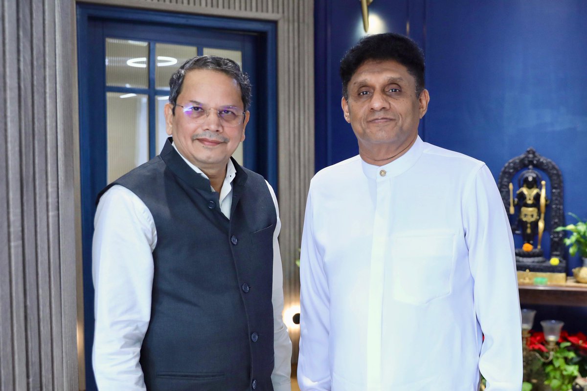 vijai63's tweet image. Today, I accompanied BJP President Shri J P Nadda ji during his meeting with the Leader of Opposition of Sri Lanka, Mr. Sajith Premadasa. Both the leaders discussed how to continue party to party dialogue between BJP and SJB. Shri Nadda ji also explained on coordination between…