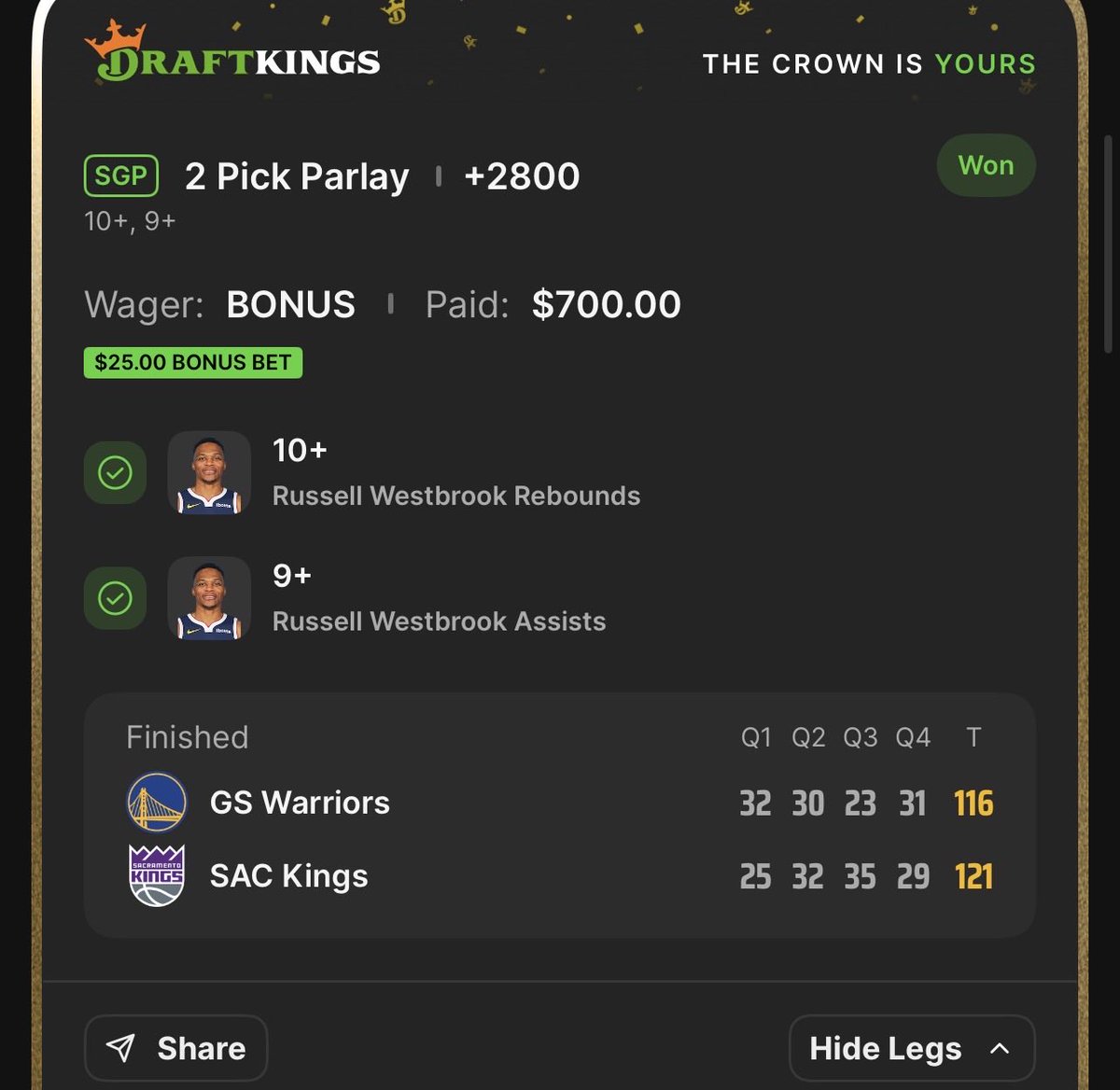 joeyo102's tweet photo. @stonedbetting only play i tailed from you, thanks buddy https://t.co/iqUU4Gsbjn