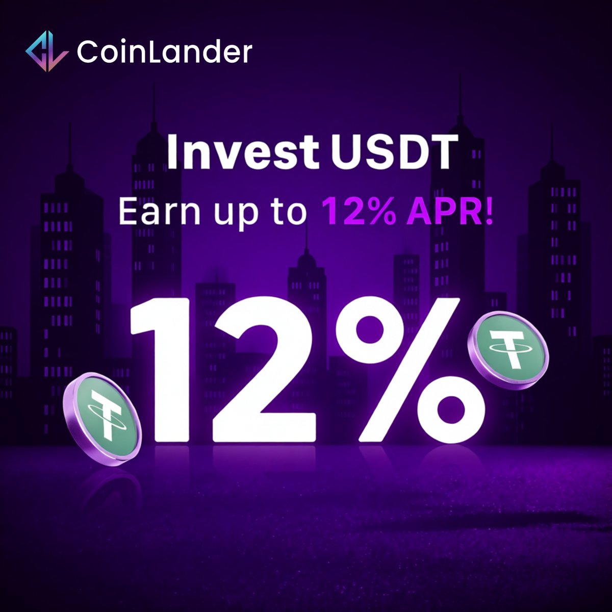 coinlandercom's tweet photo. Give your $USDT  the upgrade they deserve.

Why settle for less? 
CoinLander Tokenized Mortgages offers up to 12% APR.

Unlock your Crypto's potential now.
Start here👉 https://t.co/Z5f1f3XCBJ 

#CoinLander #RWAFi #RWA #Mortgage https://t.co/T54SikljVX