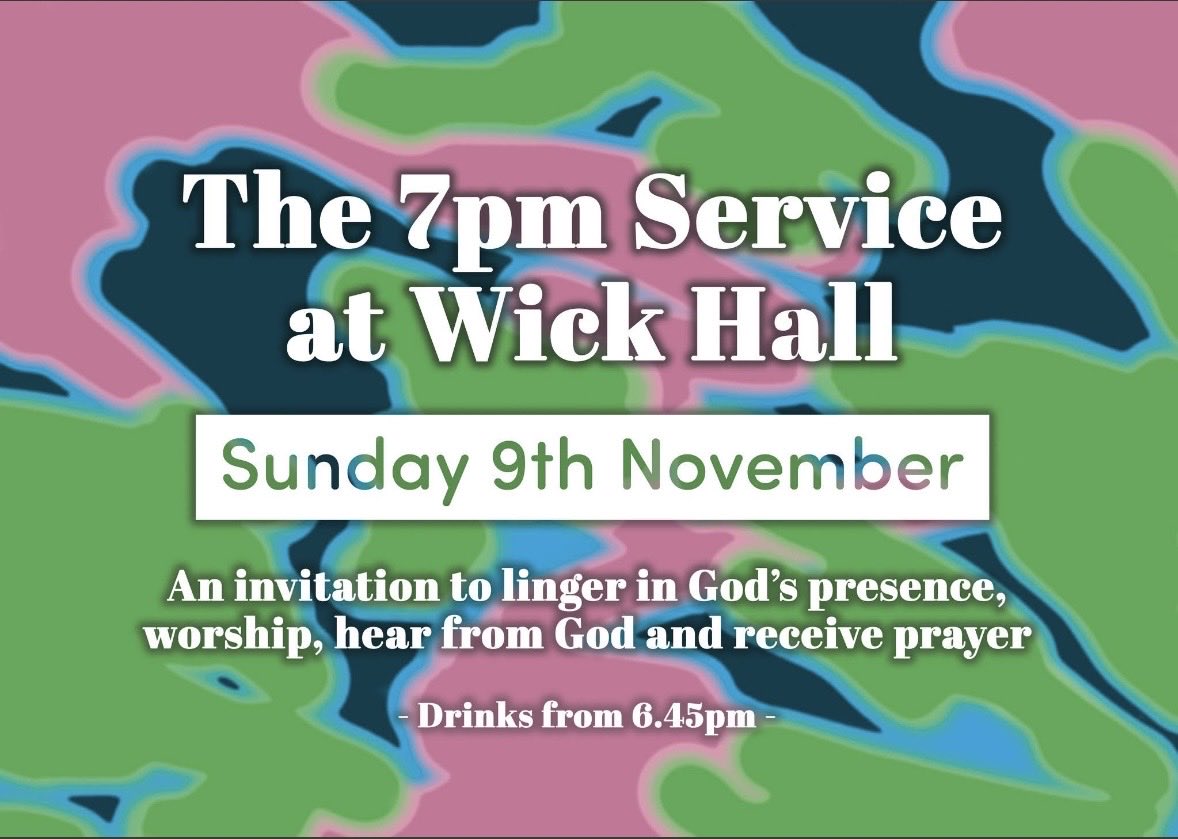 All are invited to join us at #WickHall this Sunday evening, 9 November. Come and rest in God’s presence  with All Saints at 7  #AllSaintsWick #Prayer #Praise #Worship