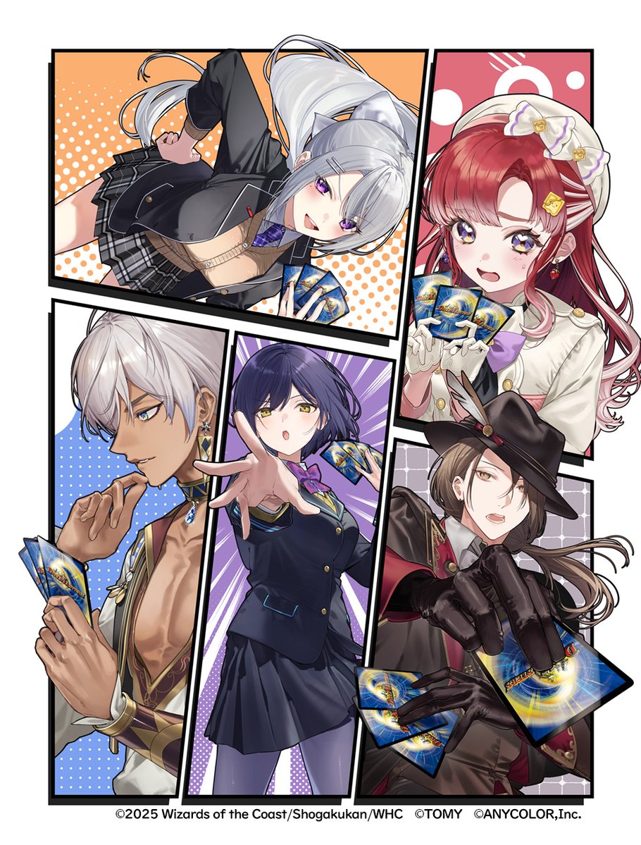 【work】
デュエル・マスターズ プレイス『にじさんじ』コラボにて《メラメラ・ジョーカーズ》静凛さん、樋口楓さん、加賀美ハヤトさん、イブラヒムさん、早乙女ベリーさんを担当させて頂きました🌈🕒
よろしくお願いします！
#デュエプレ #にじさんじ