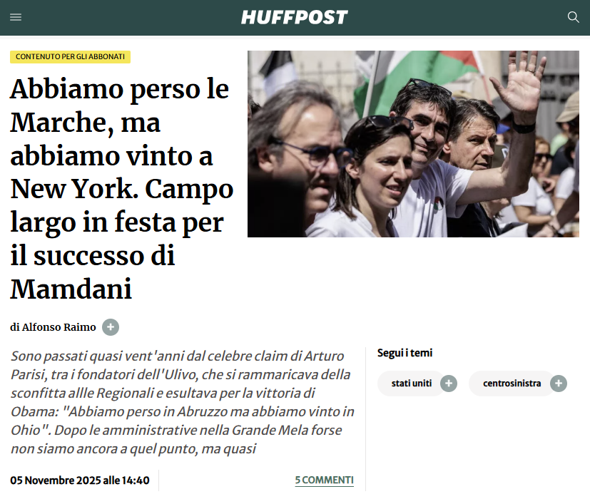 ccPinachet's tweet photo. “Abbiamo perso le Marche, ma abbiamo vinto a New York”
Serve più #ChatGPT nella redazione del #FuffPost 🙈 https://t.co/G2r5EYu1Yv