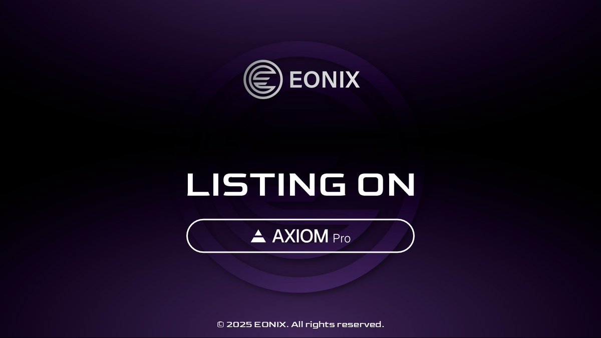 eonix_lab's tweet photo. $EONIX is available now on AXIOM
https://t.co/w8VZG2SZEn https://t.co/RTNAU20Nik