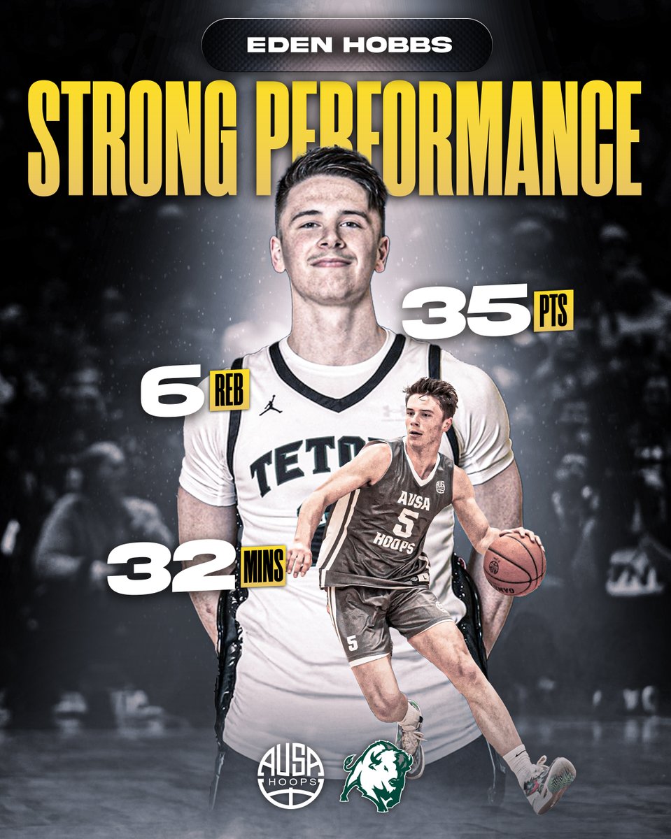 A huge game from AUSA Alumni <a href="/edenhobbs_/">Eden Hobbs</a>, team captain for Williston State College, leading his squad to a 97–94 win over Lake Region State College!

Eden was unstoppable, finishing with 35 points, 6 rebounds, and 32 minutes of high-impact basketball. 🔥