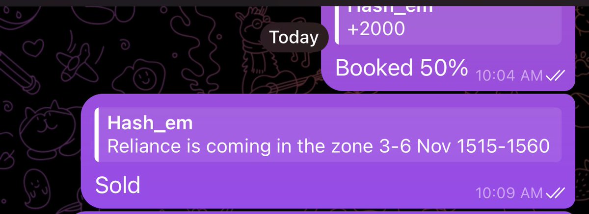 GannDecoder's tweet image. Time marked the prey days in advance.
The hunter waited. The market arrived.
3–6 Nov — Reliance touched the echo of 1501.6
The whisper of Oct 30 fulfilled.

#GANN #TimeSpeaksFirst #Reliance #StockMarket