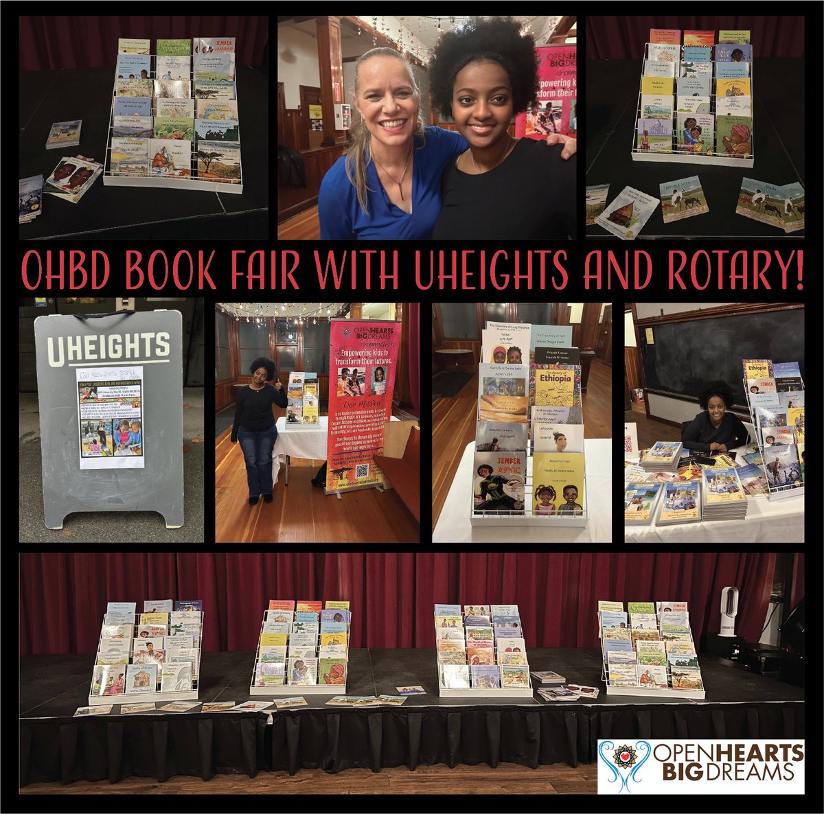 Thank you to UHeights and University District Rotary club for hosting a book fair featuring our books!  We are excited to apply our learning, expand future projects and deepen collaborations. Thank you for supporting literacy in Ethiopian and African languages!