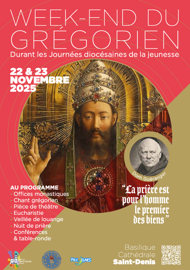 CathoFr's tweet photo. Le week-end du 22 &amp; 23 novembre à la basilique Saint Denis marqué par l’enseignement et le charisme de Dom Guéranger, l’homme qui fit revivre la vie bénédictine à l’époque contemporaine.  @InfoEglise93 

https://t.co/s3icKuU1kF

#gregorien #domgueranger #saintdenis https://t.co/0TgCn4kt54