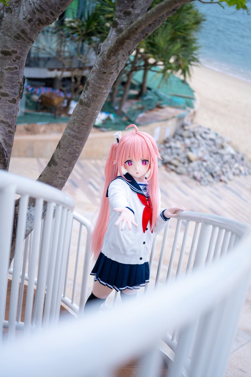 走！跟我去海边！
📷：<a href="/CecilBessie/">Cecil Bessie</a> <a href="/wzw30130081/">Negev-Best</a> 
🎭：<a href="/HiDolls_mm/">HaiDolls</a> 
#kigurumi #柚鳥ナツ