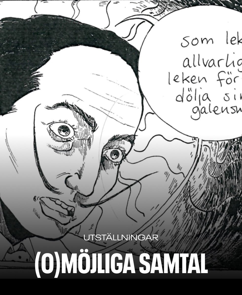 Ikväll klockan 17.30–18.30 är det tidig finissage med elever från Kulturama Konst &amp; Design för deras serieutställning (O)möjliga samtal! Själva utställningen pågår till och med söndag. Välkomna!

kulturhusetstadsteatern.se/utstallningar/…