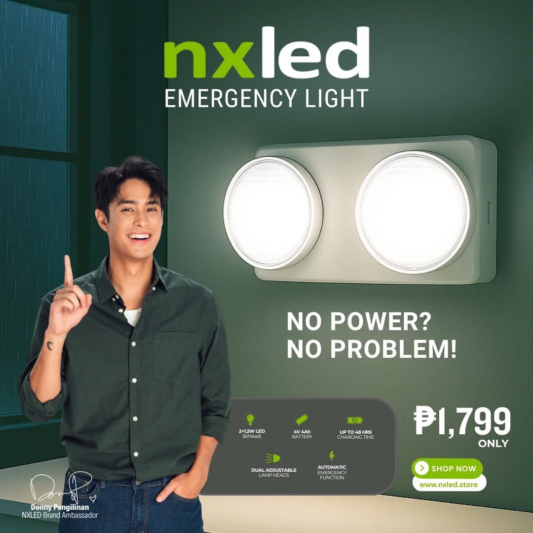 DONATORSPH's tweet photo. NXLED💚] Donny is spotted on Nxled’s Post!💚

“The NXLED Emergency Light automatically switches on when the power is out, keeping you safe and bright anytime and anywhere 💚

Shop now at https://t.co/FhNJpKk0DO

#Nxled #NXLEDxDonny #DonnyPangilinan #EmergencyLight”

#NXLEDxDonny
#DonnyPangilinan