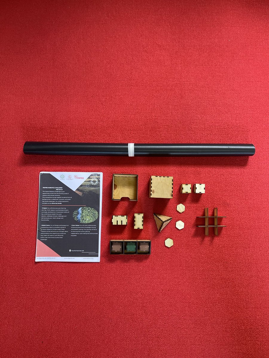 stemtrix's tweet photo. The Challenge Elements are ready! 🙌
Students will use these elements to complete exciting missions with their EV3 robots during the Inspire Robotics Challenge – TURI 2026.
#InspireChallenge #Turi2026 #STEMEducation #STEMTRIX #RoboticsInKenya https://t.co/K2pu8Eun9M
