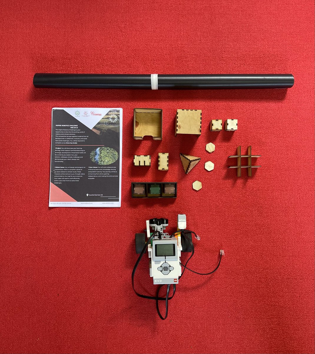 stemtrix's tweet photo. The Challenge Elements are ready! 🙌
Students will use these elements to complete exciting missions with their EV3 robots during the Inspire Robotics Challenge – TURI 2026.
#InspireChallenge #Turi2026 #STEMEducation #STEMTRIX #RoboticsInKenya https://t.co/K2pu8Eun9M