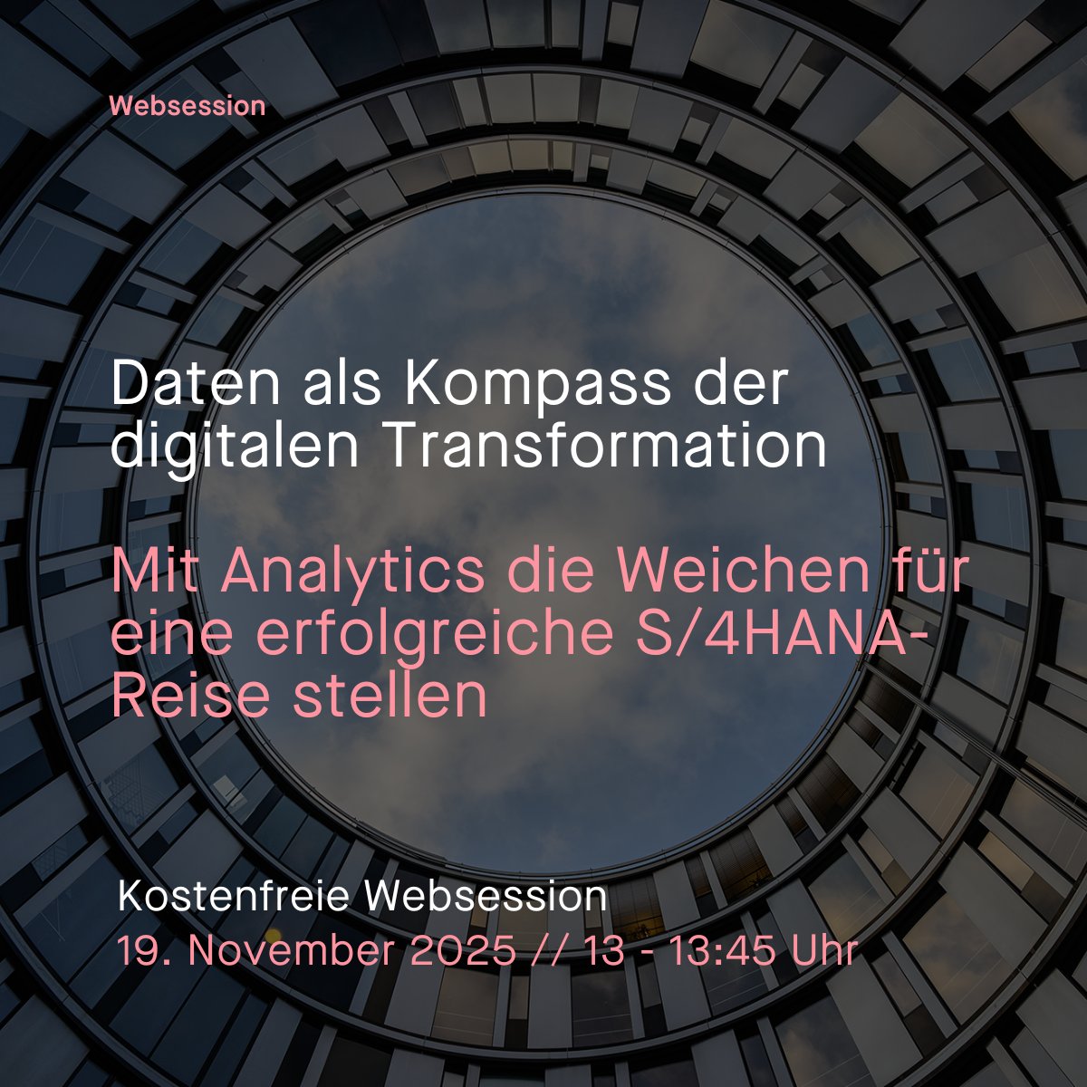 📊 Klarer Kurs durch #Daten: #Analytics als Wegbereiter der digitalen #Transformation
Eine erfolgreiche #SAP S/4HANA-Transformation braucht mehr als Technik. Sie braucht Datenklarheit. 🗓️ 19.11. | 13 – 13:45 Uhr 👉 Hier kostenfrei anmelden: bit.ly/43bxFNN
#AllForOne