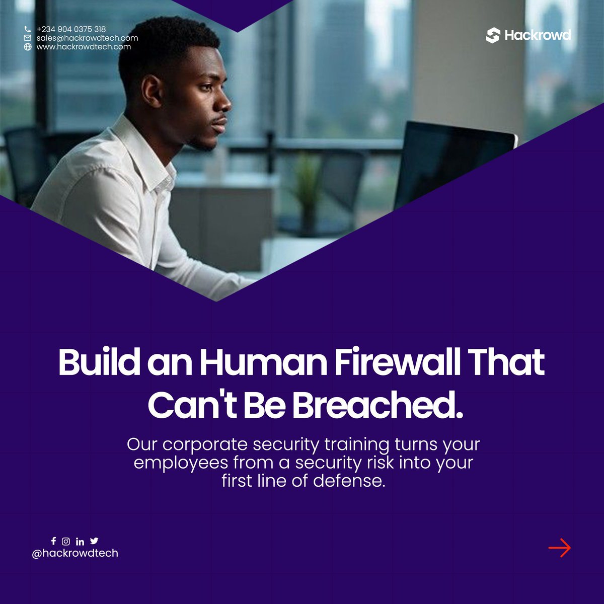 hackrowdtech's tweet image. Your firewall is strong.
But can your people spot a phishing email?

Build a human firewall that can’t be breached.
👉 hackrowdtech.com/corporate-secu…

#Cybersecurity #Hackrowd #HumanFirewall