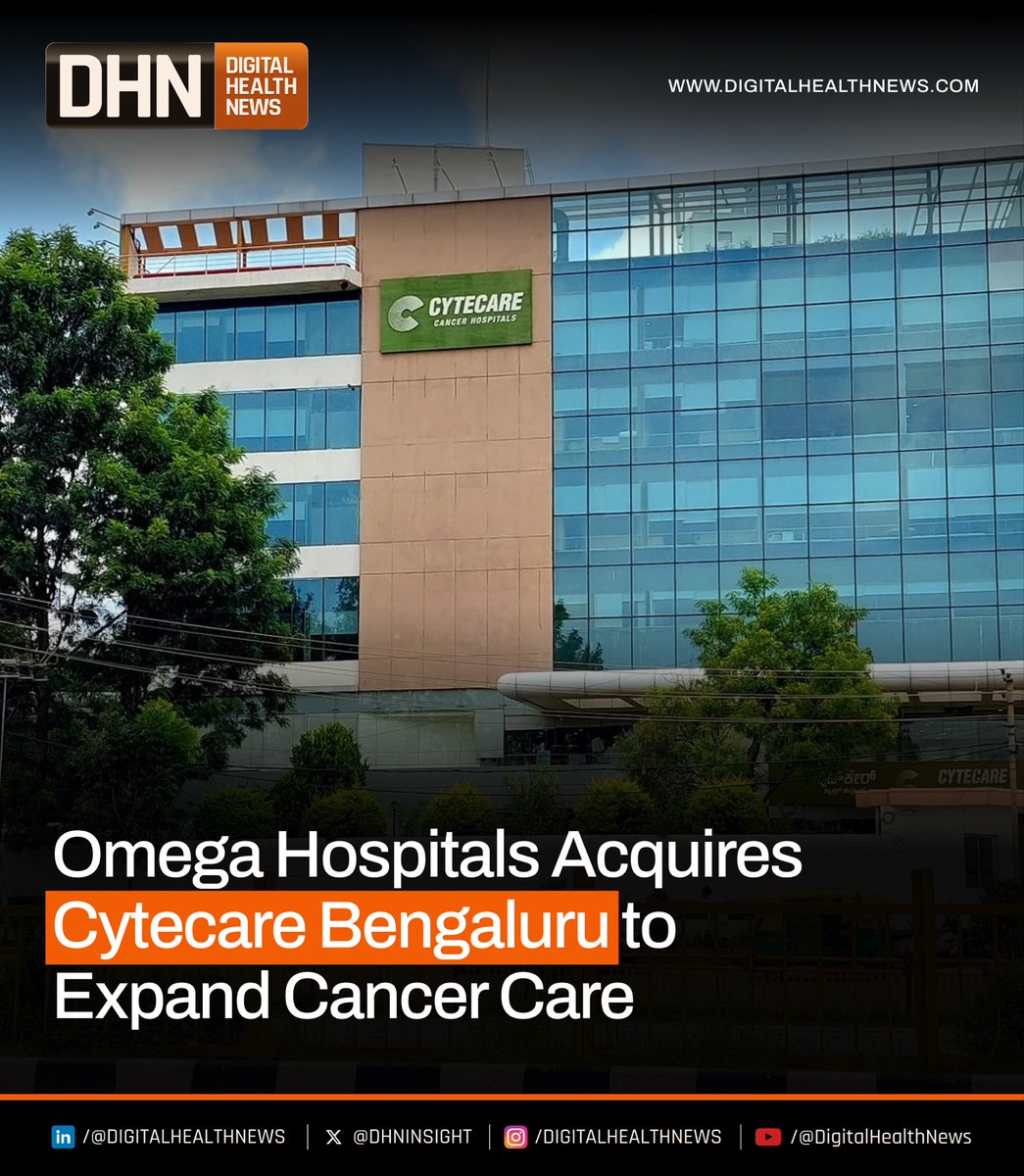 𝐎𝐦𝐞𝐠𝐚 𝐇𝐨𝐬𝐩𝐢𝐭𝐚𝐥𝐬 𝐀𝐜𝐪𝐮𝐢𝐫𝐞𝐬 𝐂𝐲𝐭𝐞𝐜𝐚𝐫𝐞 𝐁𝐞𝐧𝐠𝐚𝐥𝐮𝐫𝐮 𝐭𝐨 𝐄𝐱𝐩𝐚𝐧𝐝 𝐂𝐚𝐧𝐜𝐞𝐫 𝐂𝐚𝐫𝐞 𝐍𝐞𝐭𝐰𝐨𝐫𝐤

Omega Hospitals has acquired Cytecare Hospitals in Bengaluru, a move that brings Omega into North Bengaluru and strengthens its pan-India