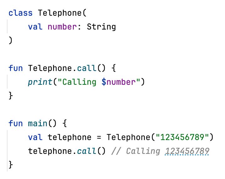 ktdotacademy's tweet image. In the OOP, you&apos;re stuck with methods defined by others, but Kotlin allows you to extend classes without altering them. This way, we can define our own vocabulary when dealing with external API.