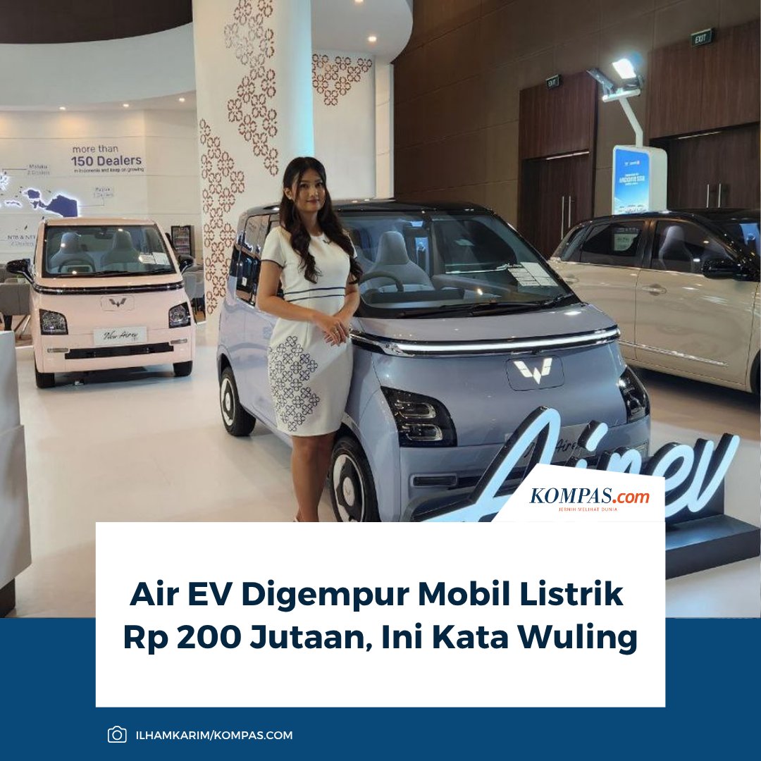 kompascom's tweet image. Segmen mobil listrik Rp 200 jutaan kian ramai. Setelah Wuling Air EV mendominasi lewat konsep mini EV, kini persaingan makin ketat dengan hadirnya berbagai model baru.

Baca Selengkapnya 👇🏻
otomotif.kompas.com/read/2025/11/0… 

~NA #AirEV #Wuling #MobilListrik