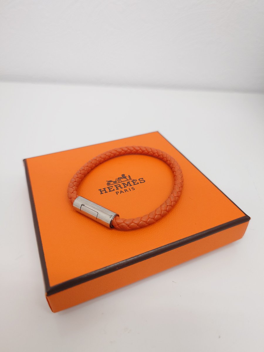 🧡HERMÈS「ゴリアテ」ブレスレットをお買取りしました✨ 編み込み