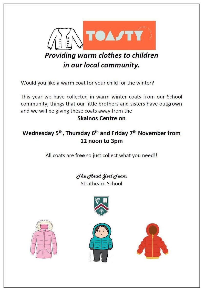 REVBBA's tweet image. Warm coats at Skainos center for free