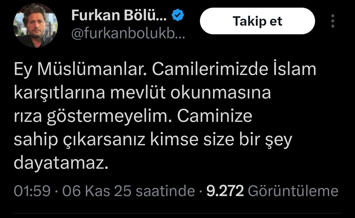 Halkı ayaklanmaya çağıran bu zatın Şeyh Said'ten ne farkı var?
<a href="/RTErdogan/">Recep Tayyip Erdoğan</a>
<a href="/dbdevletbahceli/">Devlet Bahçeli</a>
<a href="/TC_icisleri/">T.C. İçişleri Bakanlığı</a> 
<a href="/AliYerlikaya/">Ali Yerlikaya</a>