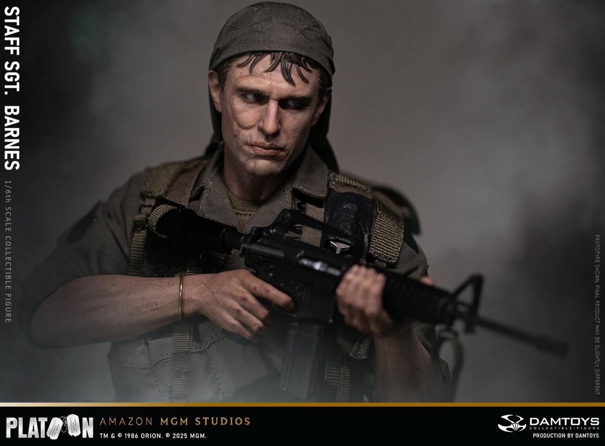 damtoys's tweet photo. Damtoys is proud to present the 1/6th scale Staff Sergeant Barnes Collectible Figure from the iconic film Platoon. This highly detailed figure is specially crafted based on the character Staff Sergeant Barnes in the movie. NO.DMS045（GTIN）：6976204930761 https://t.co/OuDa6FEko3