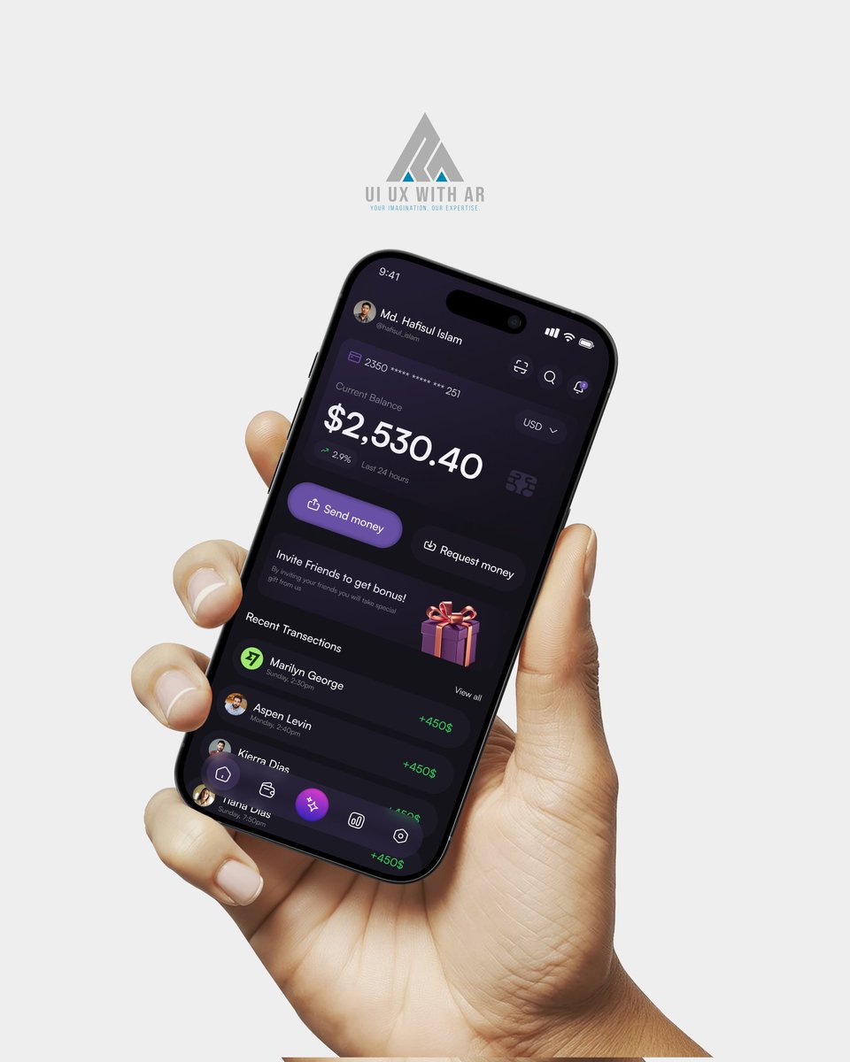 uixwithar's tweet photo. Introducing Pridicta — a crypto wallet app built for trust, simplicity, and a better user experience.🎉

#uiux #appdesign #uixwithar https://t.co/IlLICx2wiO