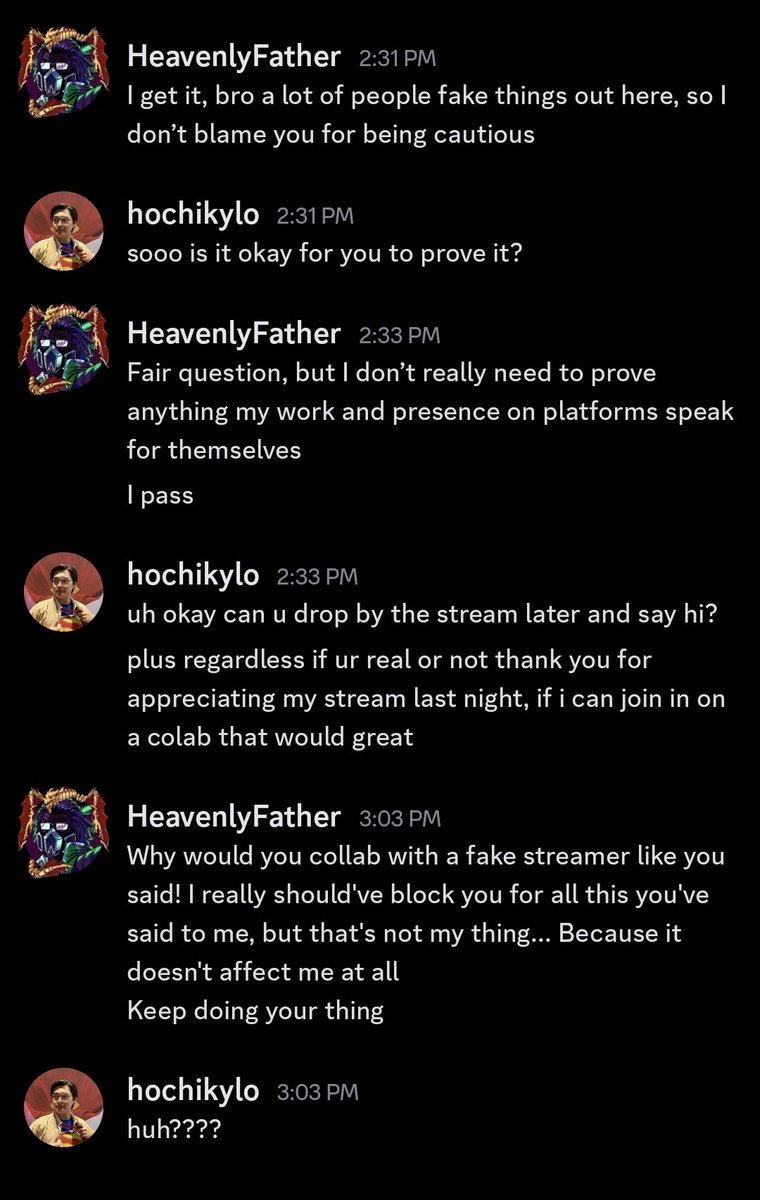 X_Hochtisune's tweet photo. @HeavenlyyFather dud i found you messaging me on discord putting me in my place. . . (obs its a poser but its still funny) https://t.co/hWL30MNHxN