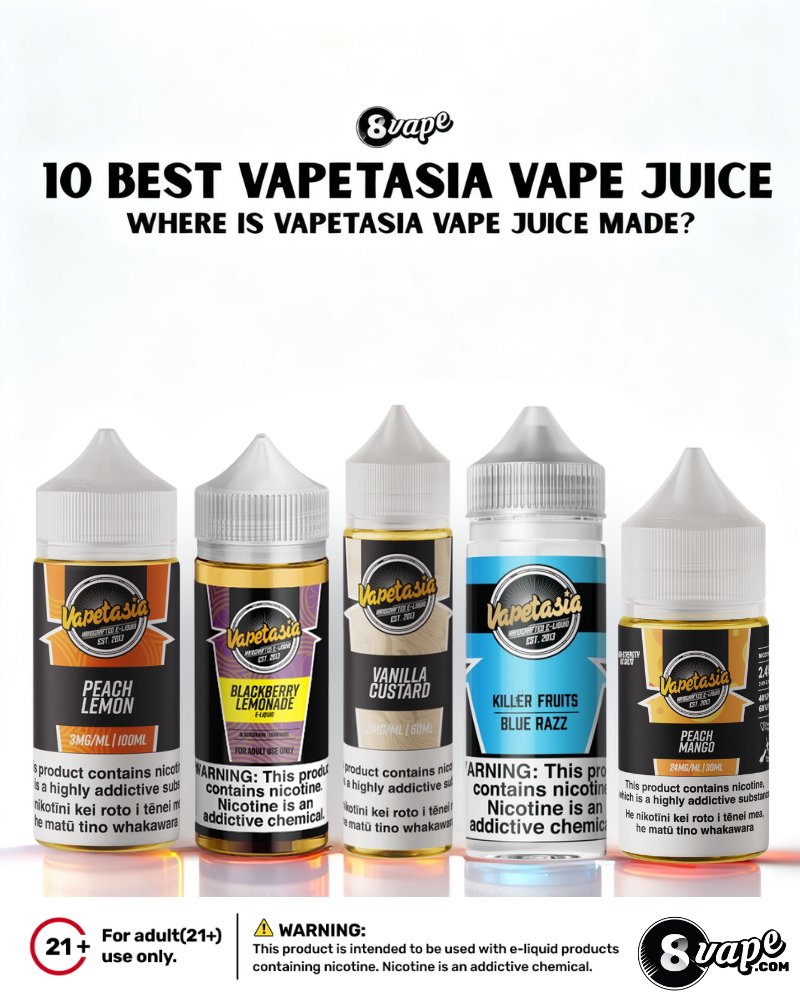 EightVape's tweet photo. What's YOUR all-time favorite Vapetasia flavor? 🤔
We've compiled our top picks in one place! Get the scoop on the best-selling and most beloved e-liquids from Vapetasia. Find your next favorite or see if yours made the list! 👇
https://t.co/kHl7xxvgrz
#Vapetasia #ELiquidGuide https://t.co/6TIOqxBRk5