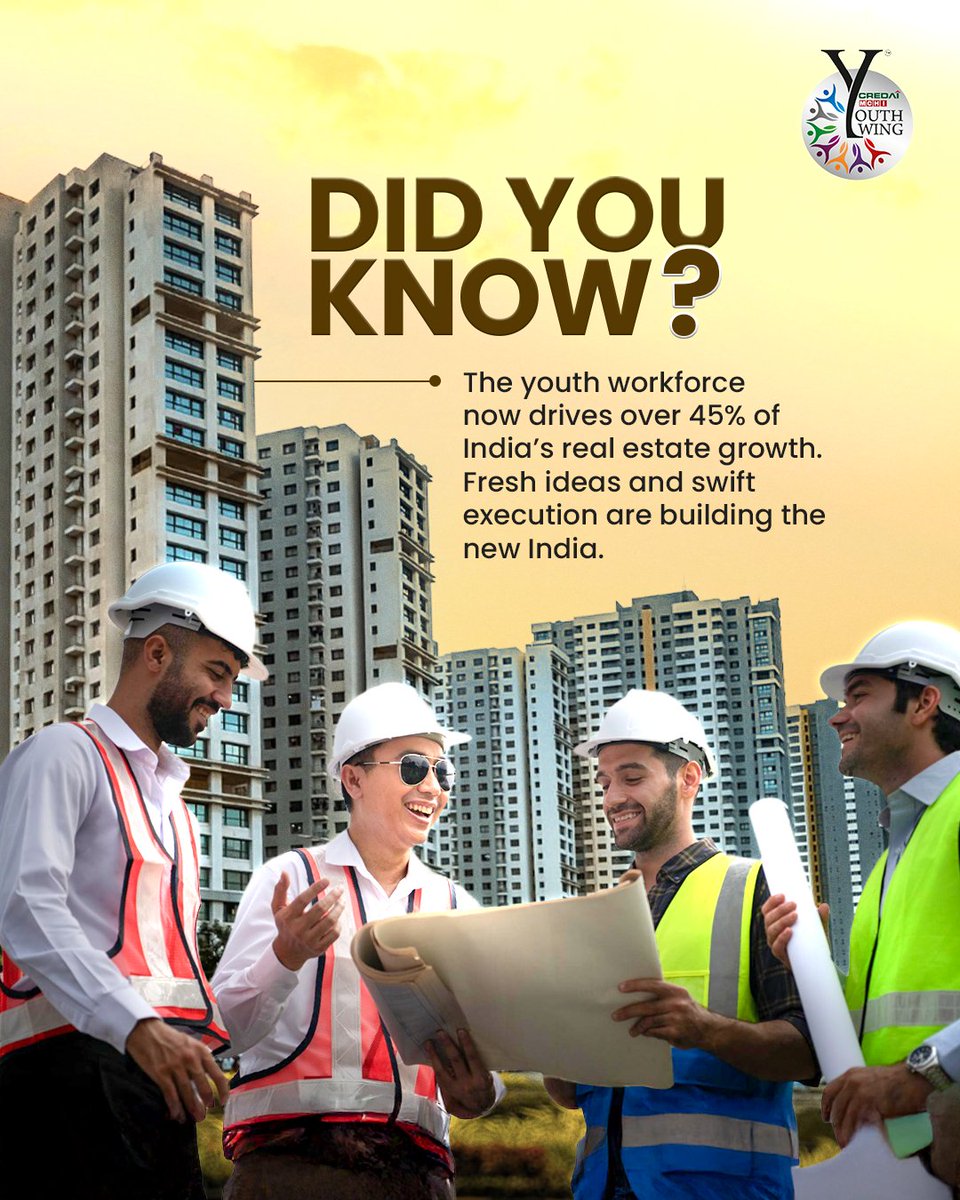 MchiYouthWing's tweet image. Young professionals are redefining India’s construction landscape with innovation, tech adoption, and a mindset built for progress.

The industry’s future doesn’t belong to the biggest firms, but the boldest thinkers.

#YoungDevelopers #YouthLeadership #YouthWing