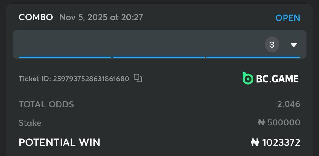 ZELETIPS's tweet photo. 2+ odds on BC Game.. 

Not on BC Game? Register With The Link Below to get started 🔽

https://t.co/9I2jf9D8y1

Betslip here ➡️ 437AED5
               OR
Tap on this link to load betslip: https://t.co/HhYGaSvxG3 https://t.co/H5LX9CVtkz