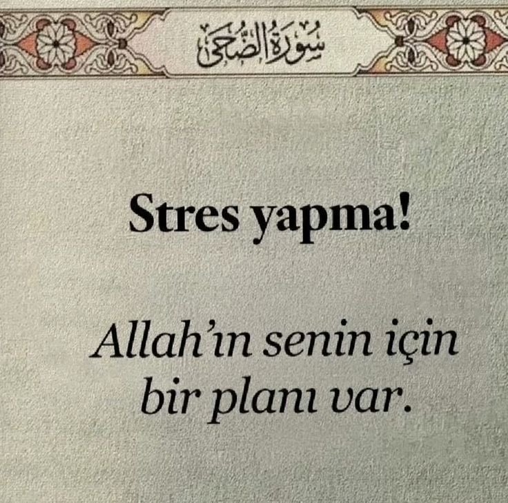 Stres yapma!