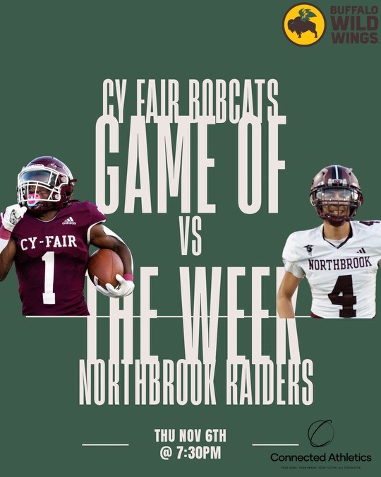 AWilliamsUSA's tweet image. Lights. Energy. Action. 🎥

 @BFND_Football vs Northbrook, Thursday 7:30PM 🔥

Catch the squad reppin’ for the city, then hit @BWWings to keep the energy alive 🍗💯

#BWWGameOfTheWeek #ConnectedAthletics #TheGrind @BFND @CyFair_BFND @BFNDAthletics