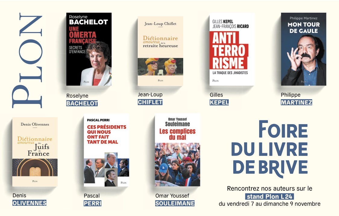 Rendez-vous ce weekend à la foire du livre de Brive sur le stand <a href="/EditionsPlon/">Editions Plon</a>. A l'initiative du maire <a href="/FredSoulier19/">Frédéric Soulier</a>, le président d'honneur de cette 43e édition est Boualem Sansal emprisonné depuis le 16 novembre 2024. Brive ville de résistance tout comme le livre, outil de