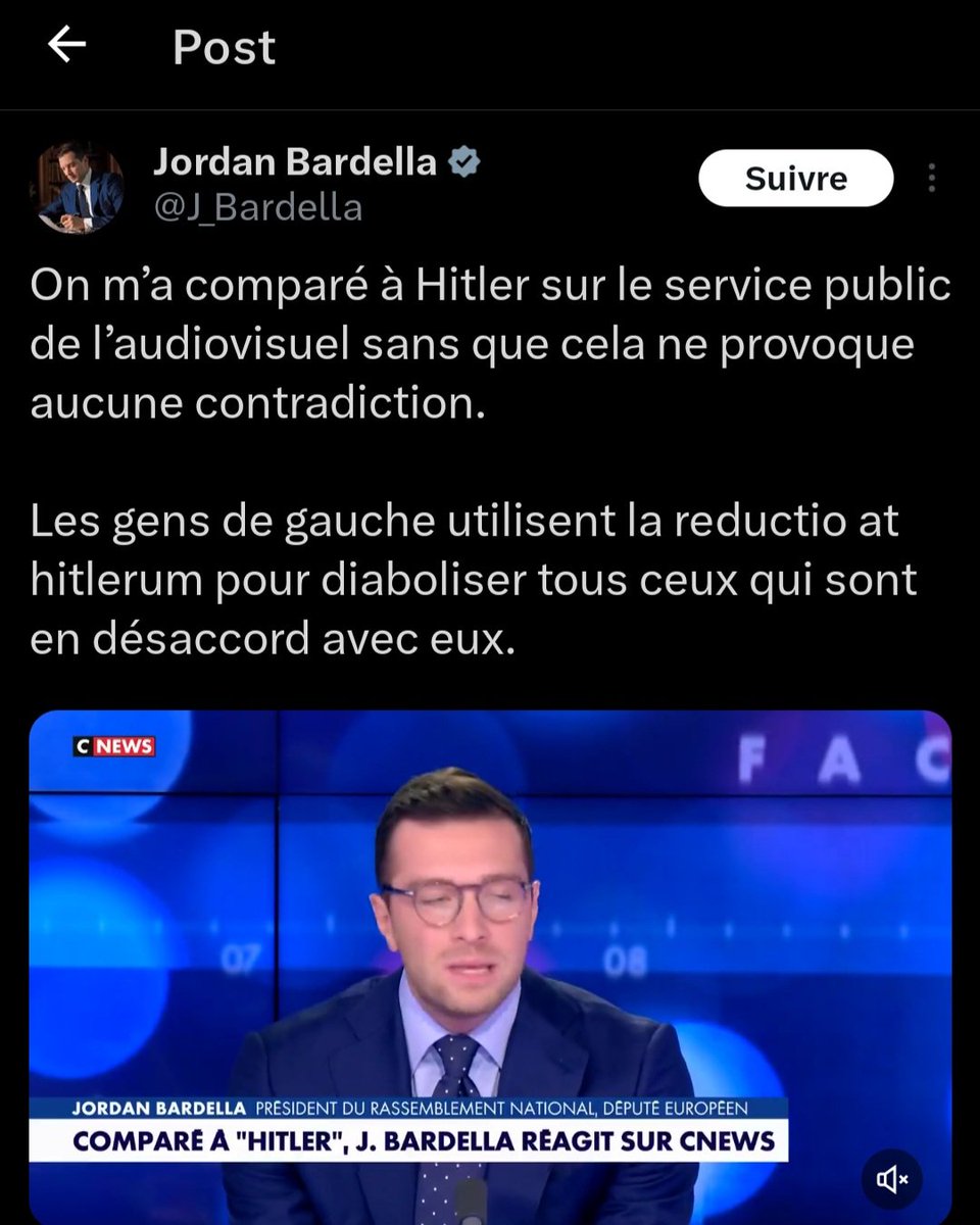 C'est bien gentil mais l'expression "reductio AT Hitlerum" n'existe pas. La véritable préposition latine s'écrit "ad" et indique un déplacement/rapprochement comme dans "ad hominem" ou "ad vitam æternam". Ça manque cruellement de sérieux
