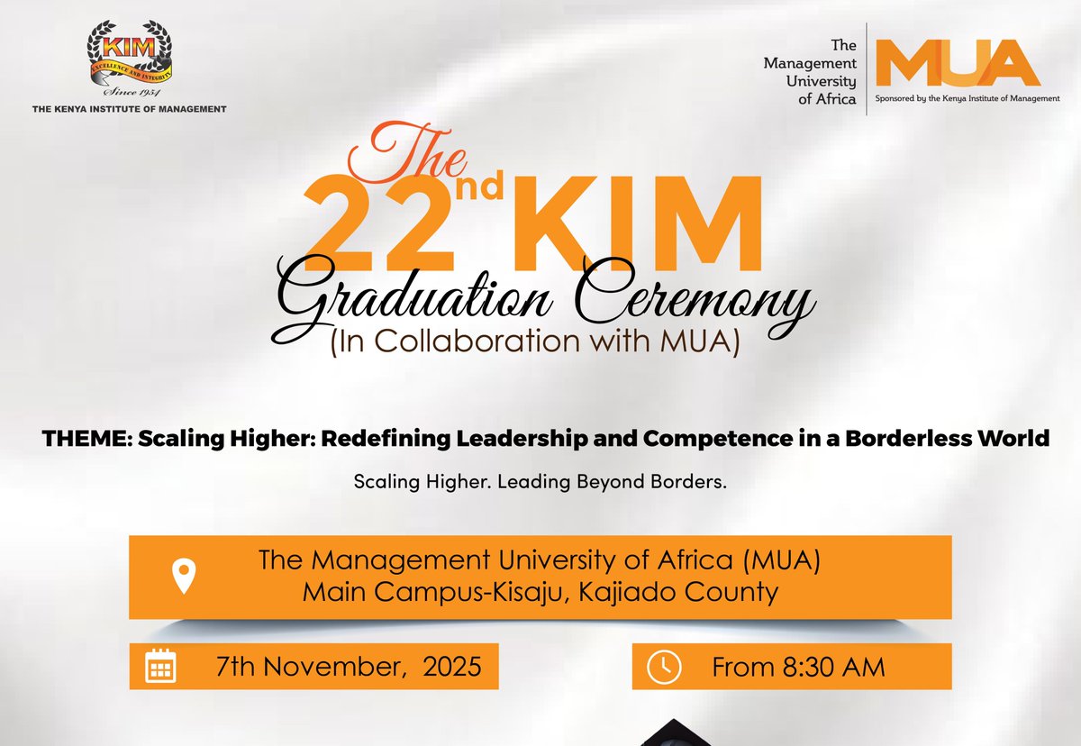 22nd KIM GRADUATION CEREMONY - REHEARSAL
Venue: ONLINE
Join Link: youtube.com/watch?v=oiMHKm…
Pin Location: maps.app.goo.gl/1BydcJtGSXnNYP…