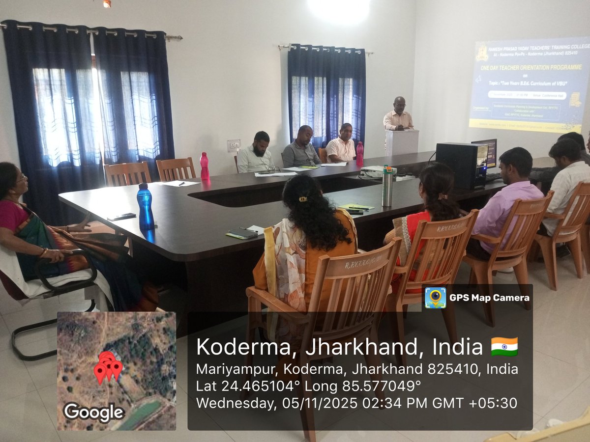RpyttcKoderma's tweet image. रमेश प्रसाद यादव शिक्षक प्रशिक्षण महाविद्यालय में बुधवार को महाविद्यालय के ACPD Cell व IQAC के संयुक्त तत्वावधान में एकदिवसीय टीचर ओरिएंटेशन कार्यक्रम का आयोजन सहायक प्राध्यापक डॉ. संजीव कुमार के नेतृत्व किया गया। कार्यक्रम का मुख्य विषय &quot;विभावि का दो वर्षीय बीएड पाठ्यक्रम&quot; था।