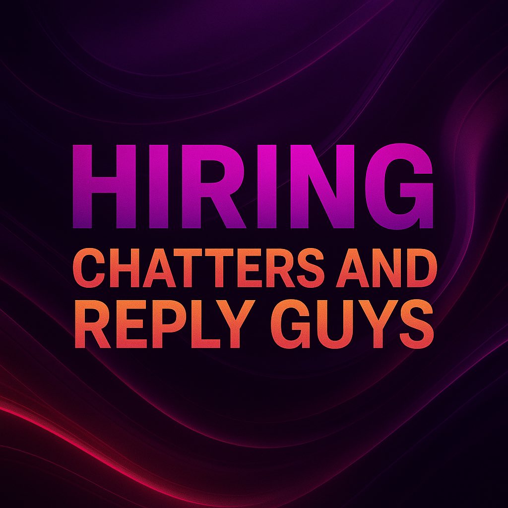 phxweb3's tweet image. HIRING 🚨

CHATTERS AND REPLY GUYS
POTENTIAL PAY : $50 -$150

To Qualify 
→ Retweet this and Our pinned post
→ Follow @cryptadoptionAF and @phxweb3 
Drop proof in the comments 

Will send the link in DMs to only those that completes the Task
(We need 500)
Goodluck