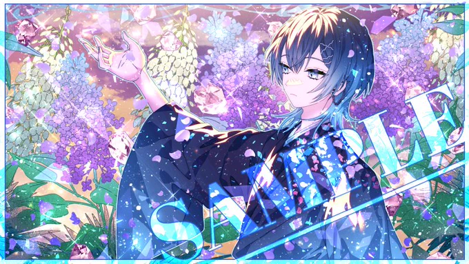 Signa様()のプレゼントにとご依頼にて描かせていただきました! 花や宝石とキラキラ尽くしで楽しく描かせていただきました…! ご本人様にも喜んでもらえますように…! 素敵なご縁をくださり本当にありがとうございました!