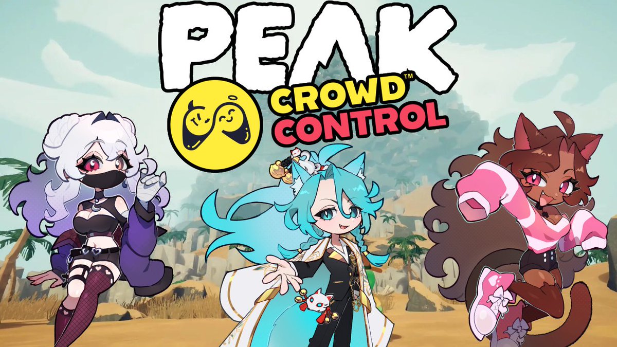 Can these vtubers beat Crowd Control PEAK? 

Watch me, <a href="/KazuKitsuVT/">KazuKitsu I Guardian Fox Spirit 🪷⛩️</a>, and <a href="/SWEETKITSU/">KITSU 💗💌</a> take on this challenge! (tagged the wrong account in the first post whoops-)

🔗⏬