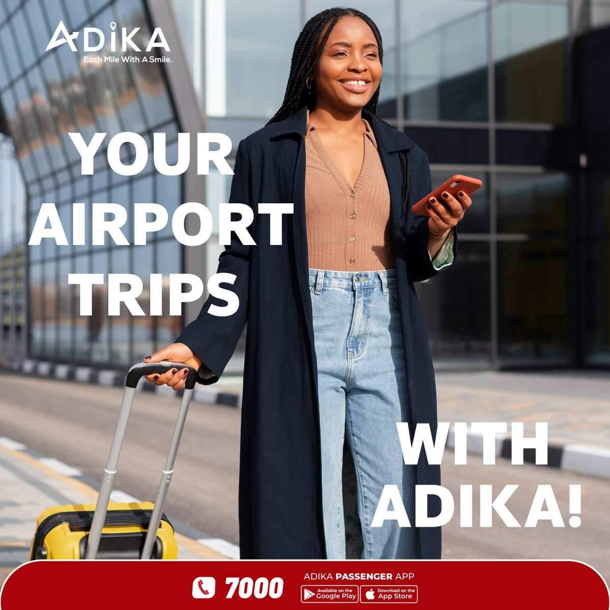 Adika7000's tweet photo. Book your trips with Adika Taxi in just minutes! 🚕

Visit our website https://t.co/hAqXU677ZH and enjoy a smooth journey from the terminal to your destination. 🛬🚖🌐

Each Mile With a Smile😀
#AdikaTaxi #TravelSafe #BookOnline #FastBooking #ReliableTrip #TaxiService #Ethiopia https://t.co/lNmr6IfhJK