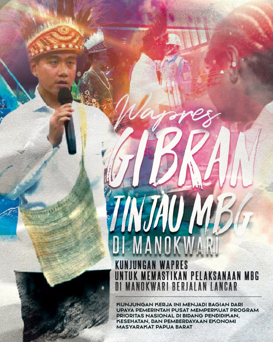 𝘒𝘶𝘯𝘫𝘶𝘯𝘨𝘢𝘯 𝘒𝘦𝘳𝘫𝘢 𝘞𝘢𝘱𝘳𝘦𝘴 𝘎𝘪𝘣𝘳𝘢𝘯 𝘋𝘪 𝘔𝘢𝘯𝘰𝘬𝘸𝘢𝘳𝘪, menjadi dorongan kuat bagi percepatan Program MBG.

Dari pendidikan, kesehatan, hingga ekonomi lokal — manfaatnya harus benar² dirasakan oleh masyarakat Papua Barat 🔥