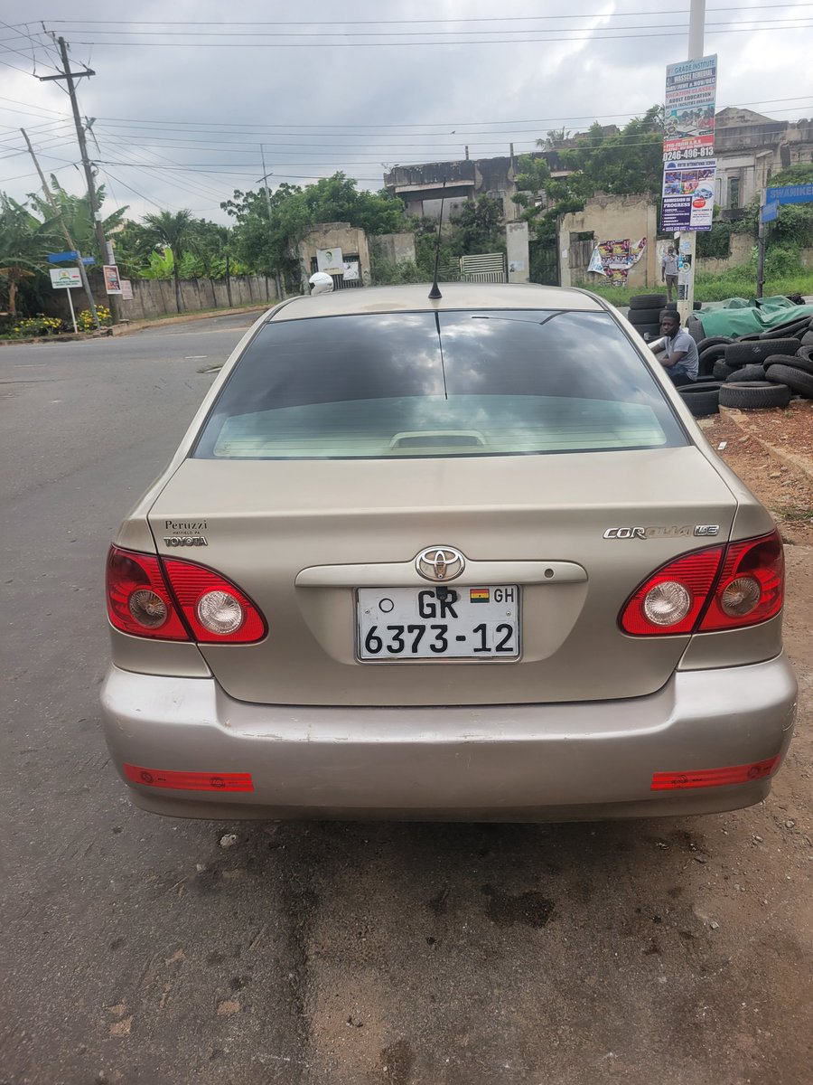 InstilK's tweet photo. @FrankDoe101 56,000GHS TOYOTA CORROLLA 2007 MODEL WITH REVERSE CAMERA AND ALLOY RIMS https://t.co/zV63Hd2c8a