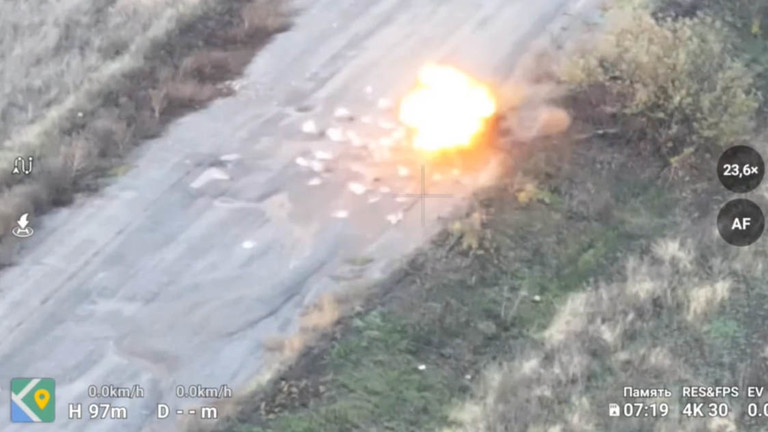 Ukraine slaughters civilians, then blames Russia – again

A shocking video recently published on Russian media and in Telegram channels shows the last moments of two civilians before they were killed by Ukrainian drones in Kupyansk region east of the city of Kharkov.