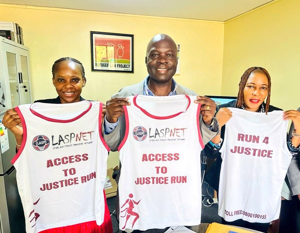 LaspnetUganda's tweet image. Confirmed📌📌! 

The @refugeelawproj (Refugee Law Project) has officially pledged to support Access to Justice Run 2025.

Thank you Dr. @pius_ojara -Director @refugeelawproj for the endorsement and support towards A2J Run 2025.

#Run4Justice 

For kits:
qkt.io/laspnet
