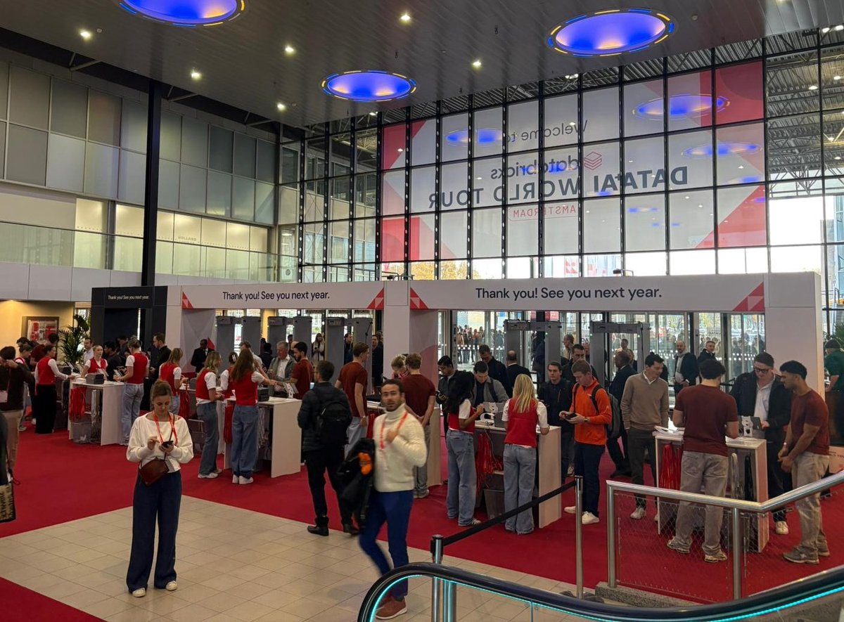 Data_AI_Summit's tweet image. #DataAIWorldTour Amsterdam has arrived at the RAI! 🇳🇱

Today&apos;s big theme? How can enterprises scale high-quality AI Apps and agents with real business outcomes? Stay tuned for all the insights