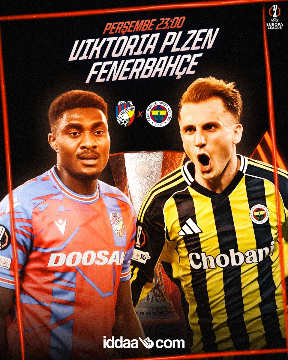 ⚽️UEFA Avrupa Ligi 4. hafta maçında, son iki maçını da kazanan temsilcimiz Fenerbahçe, yenilmezliğini sürdüren Viktoria Plzen'e konuk oluyor.