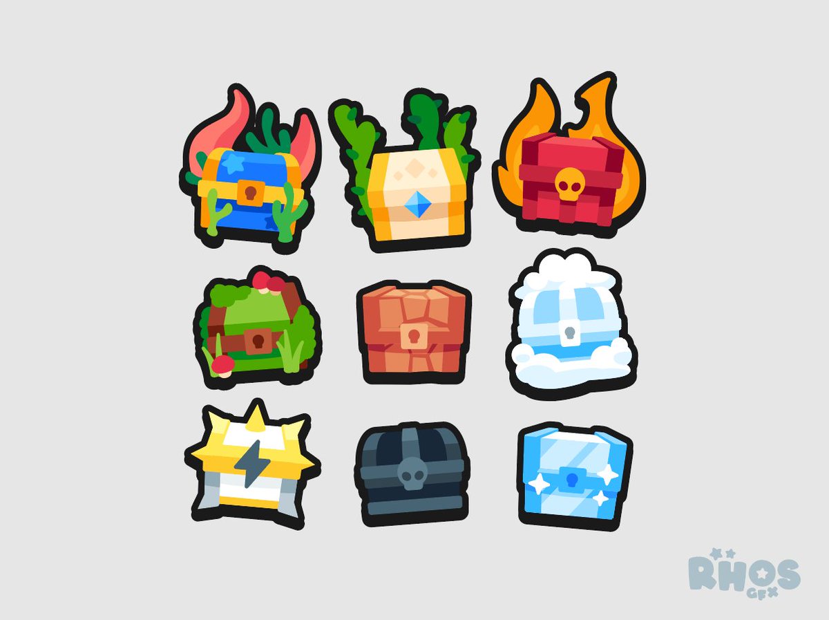 RhosGFX's tweet image. 9 chest types!

#gameassets #itchio