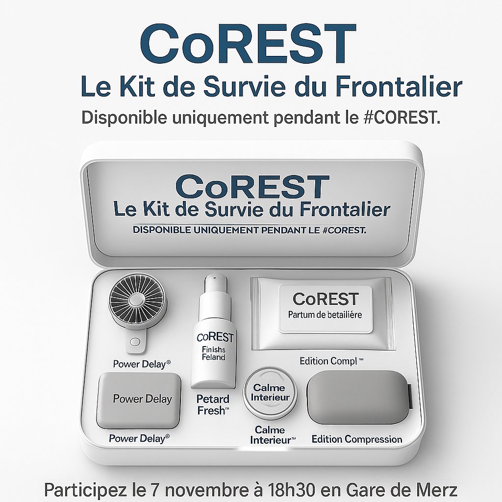 BERNancyMetzLux's tweet photo. Sinon le kit de survie du #frontalier sera disponible uniquement pendant le #COREST 🥳😍🦓🦌 https://t.co/KSemVO8jGD